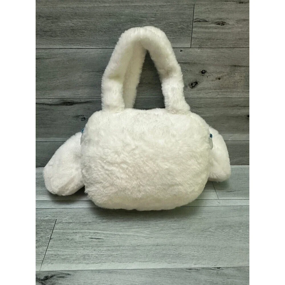 Sanrio  Cinnamonroll white  Plush Bunny Handbag with Bow Accent